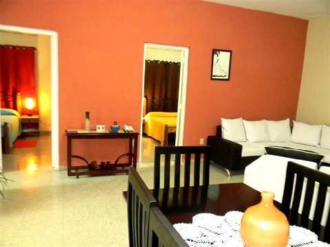 'Dining and living room' Casas particulares are an alternative to hotels in Cuba.